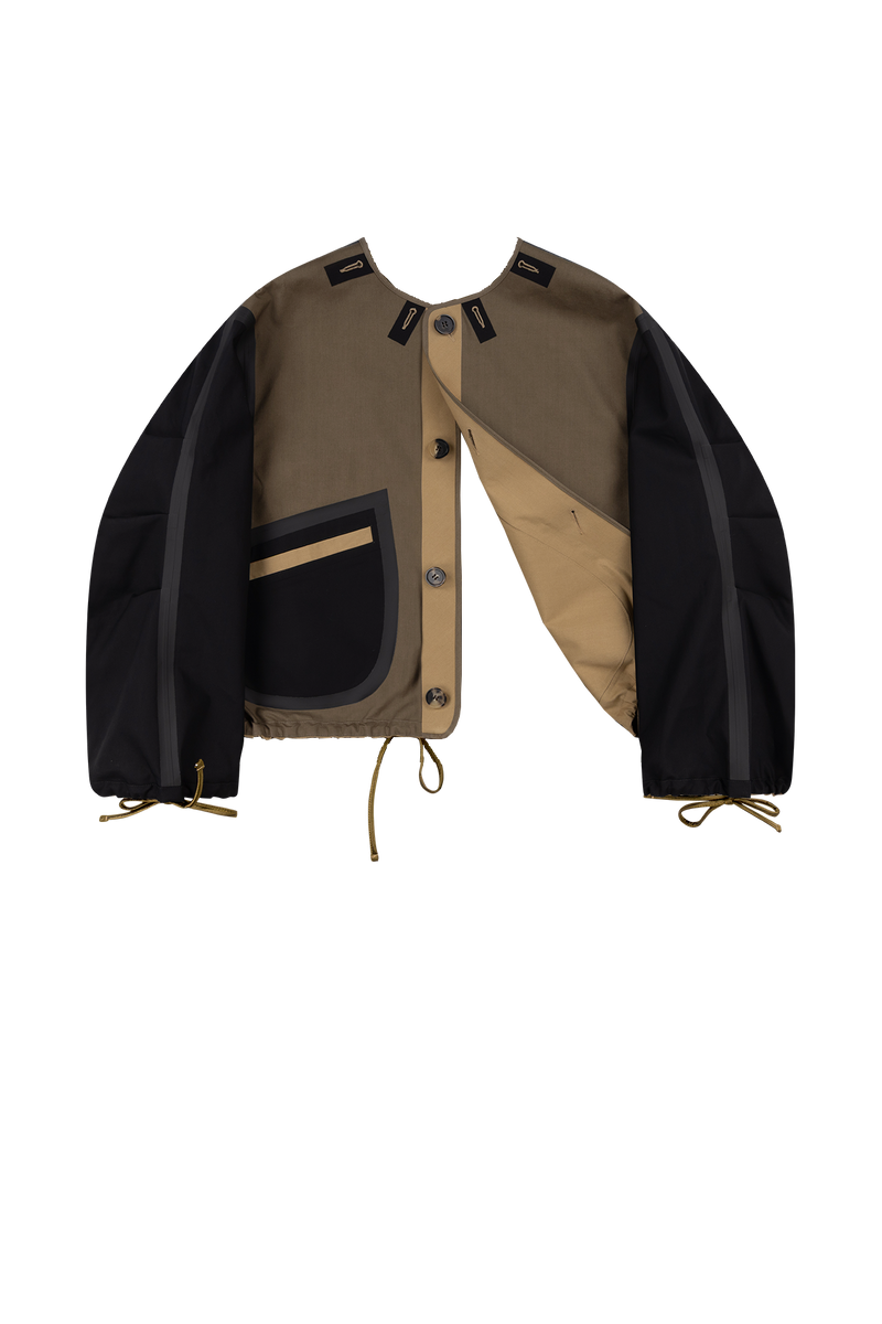 Weatherproof Bonded Rain Bomber - Black / Honey - Layer 6