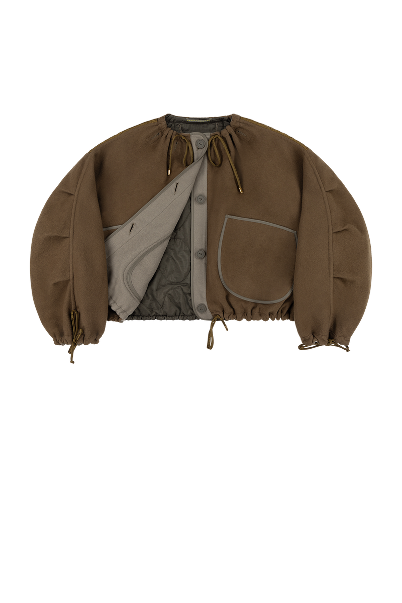 Parachute Wool Bomber - Moss / Sage - Layer 1