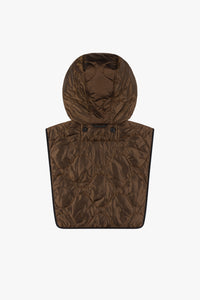 Quilted Zip Hood - Olive / Bronze