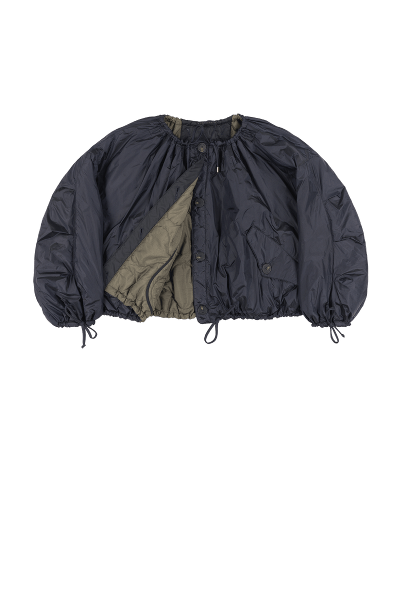 Parachute Quilted Bomber - Dark Olive / Midnight - Layer 1