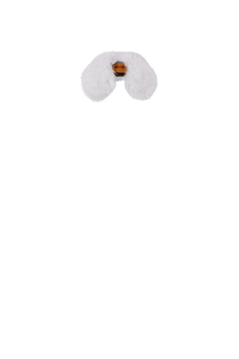 Faux Fur Collar - White - Layer 8