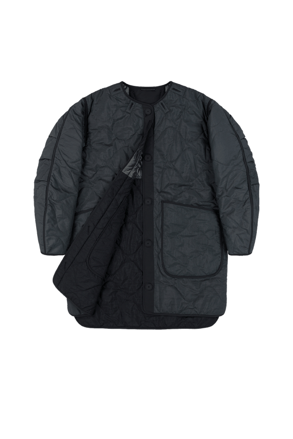 Signature Colourblock Quilt - Anthracite / Slate - Layer 1