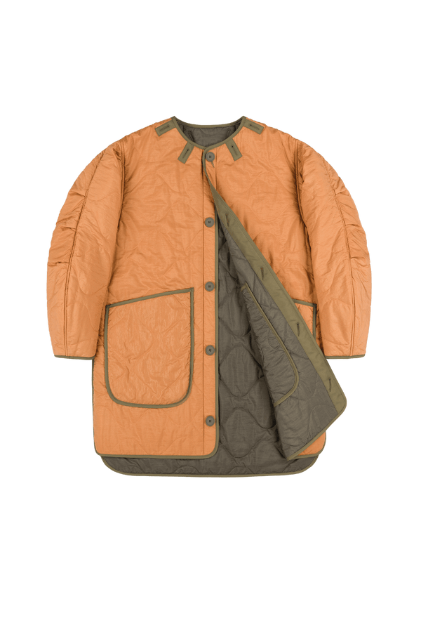 Signature Quilt - Dark Olive / Burnt Orange - Layer 1