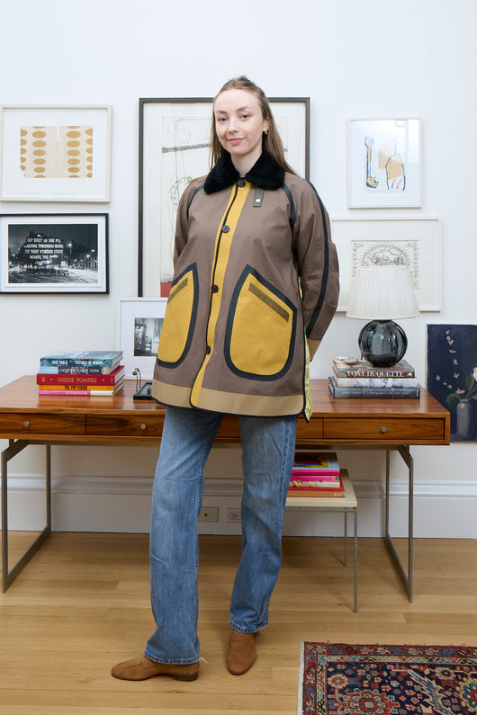 The Short Bonded Patchwork Raincoat