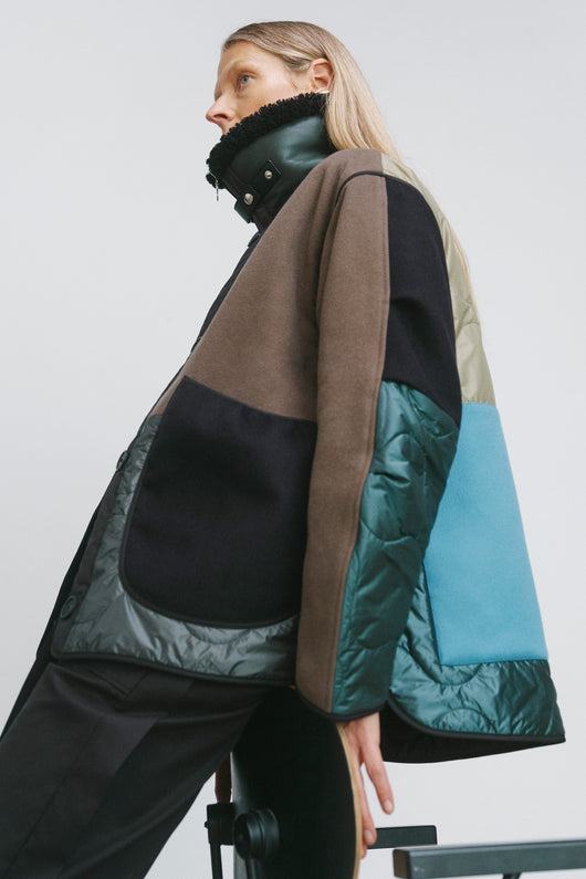 Patchwork Wool Cropped Quilt