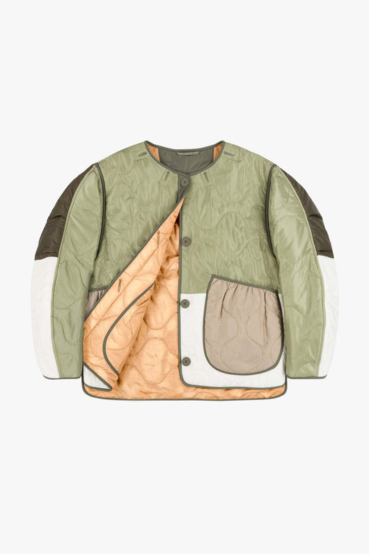 Patchwork Cropped Quilt Jacket