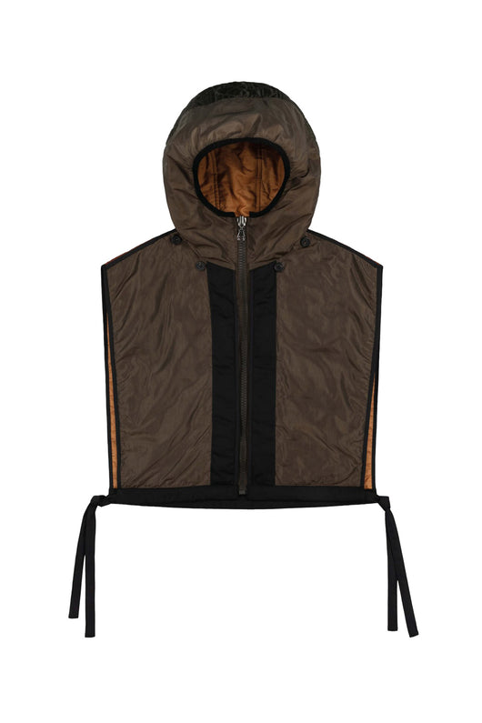 Silk Nylon Quilt Zip Hood