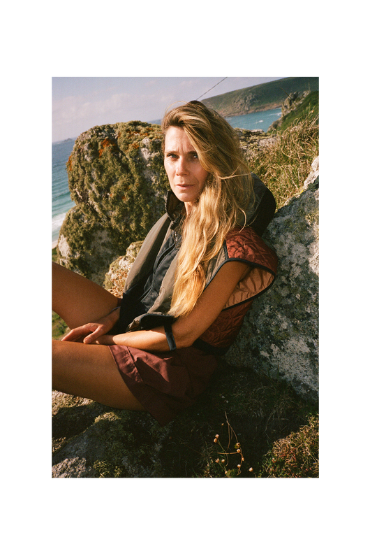 Silk Nylon Quilt Zip Hood