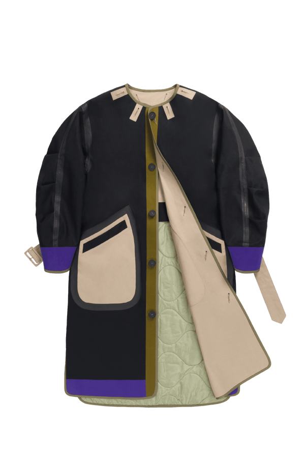 Weatherproof Bonded Raincoat - Black / Stone - Layer 1