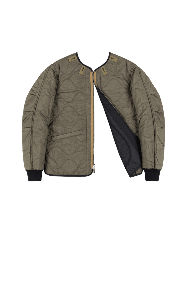 Shareable Quilt Jacket - Black / Dark Olive - Layer 6