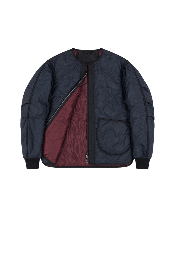 Shareable Quilt Jacket - Navy / Wine - Layer 1