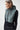 Quilted Zip Hood - Black / Mineral Green