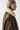Striped Aviator Shearling Latch Collar - Honey / Cream & Moss