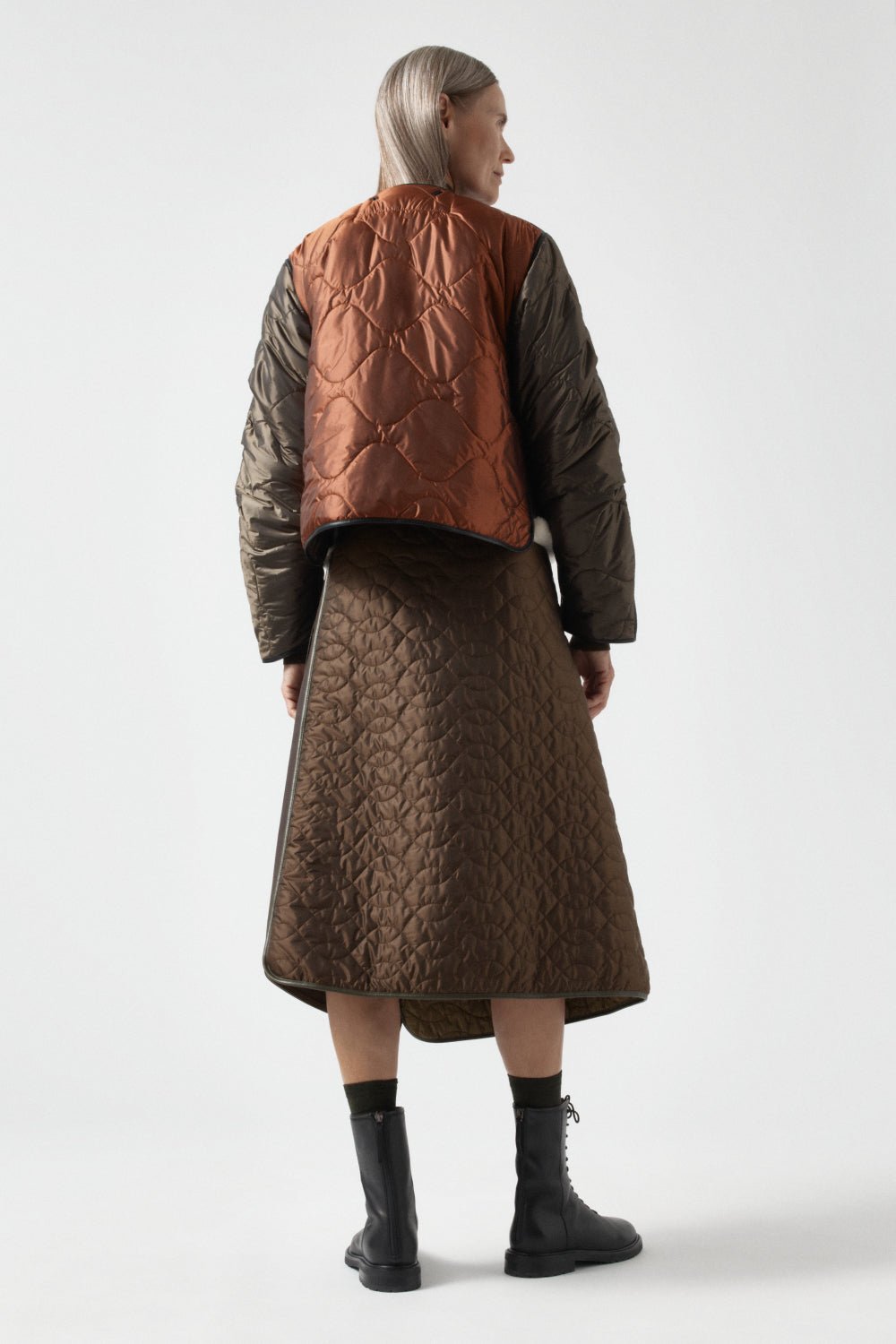 Aviator Shearling Jacket - Oxblood / Pebble