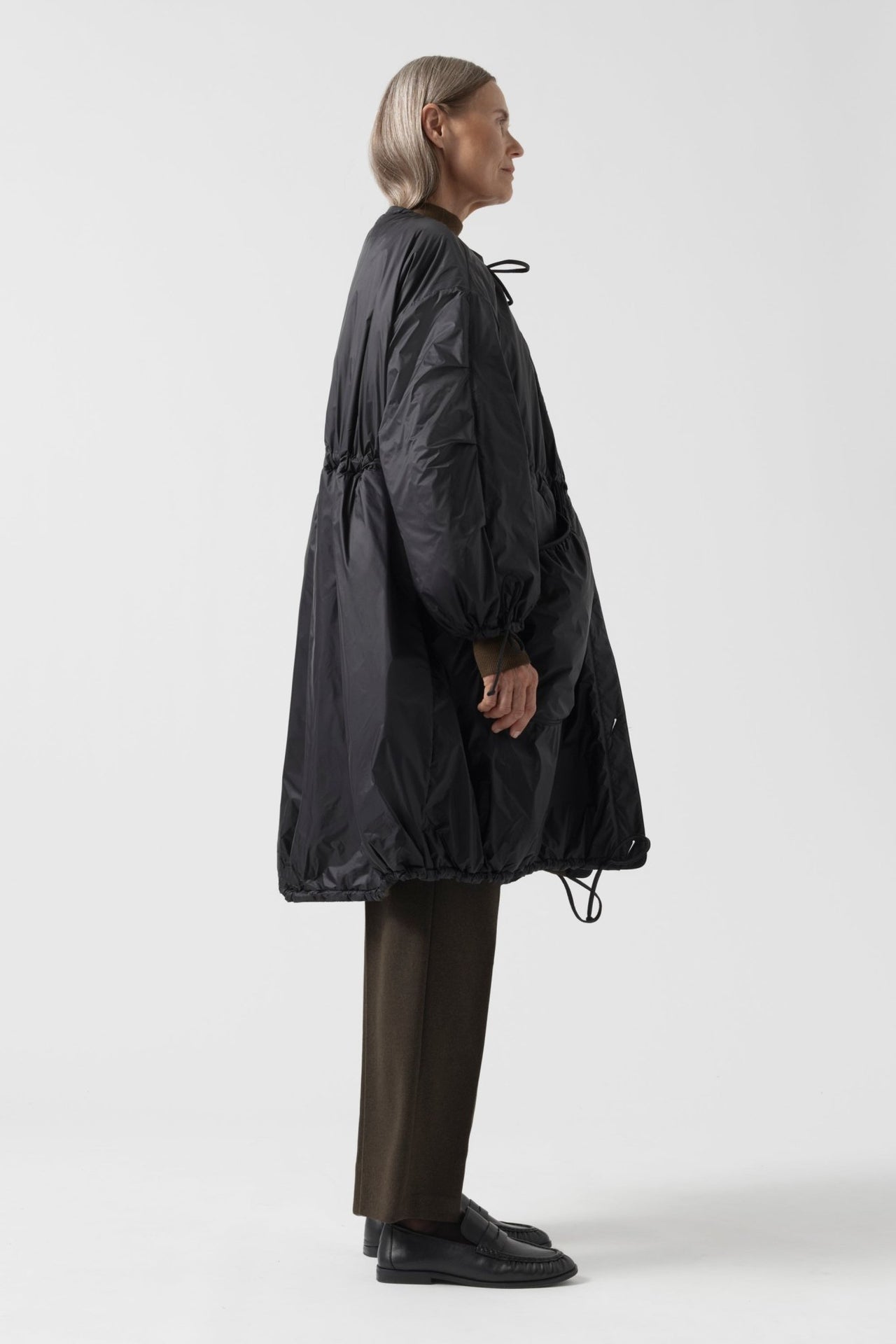 Parachute Quilted Parka - Bronze / Black