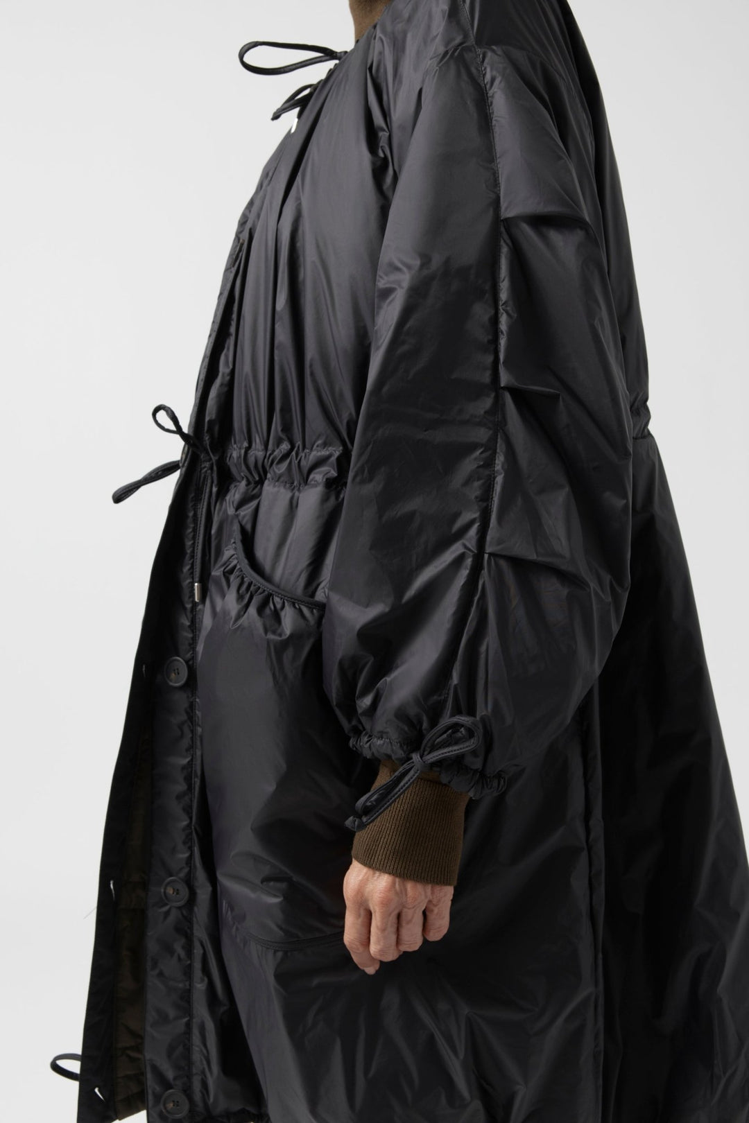 Parachute Quilted Parka - Bronze / Black