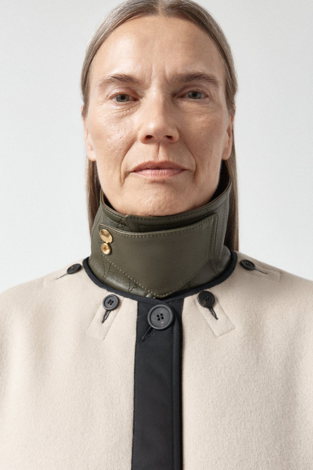 Leather Latch Collar - Moss