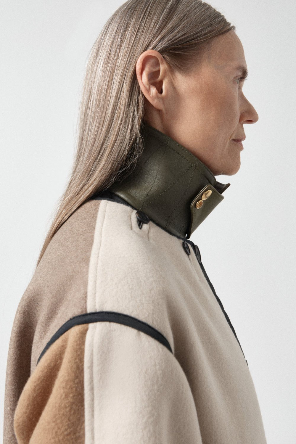 Leather Latch Collar - Moss