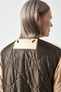 Aviator Shearling Jacket - Moss / Blush
