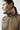 Aviator Shearling Latch Collar - Olive / Stone