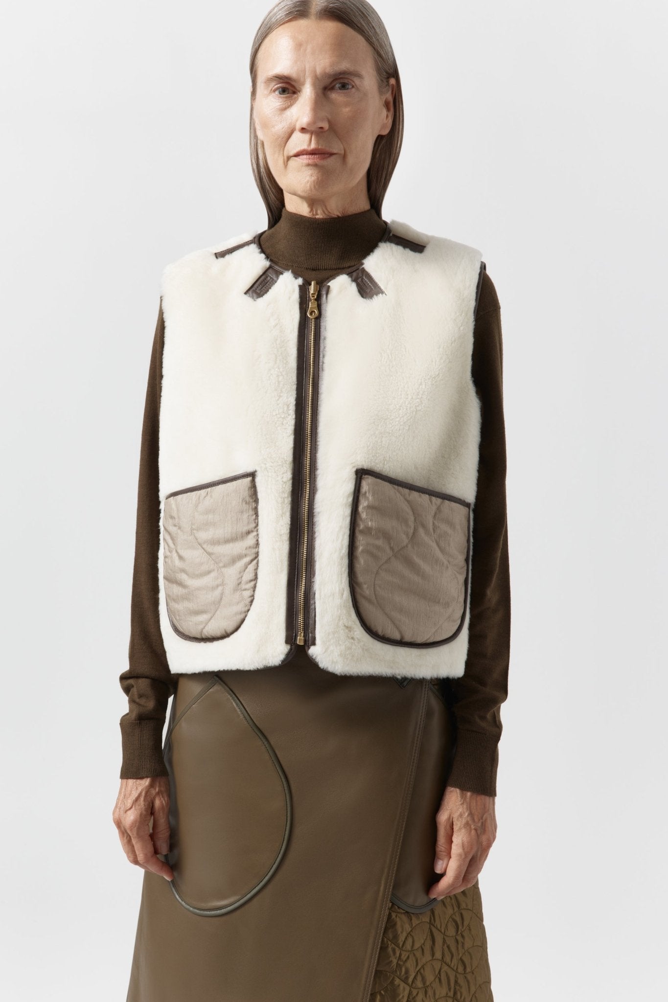 新品　ENFOLD 定価5.5万　KNIT×TAFFETA BLOUSON 25SS】ENFOLD エンフォルド / KNIT×TAFFETA BLOUSON | TRENTオンライン