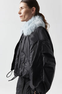 Faux Fur Collar - Sky Blue