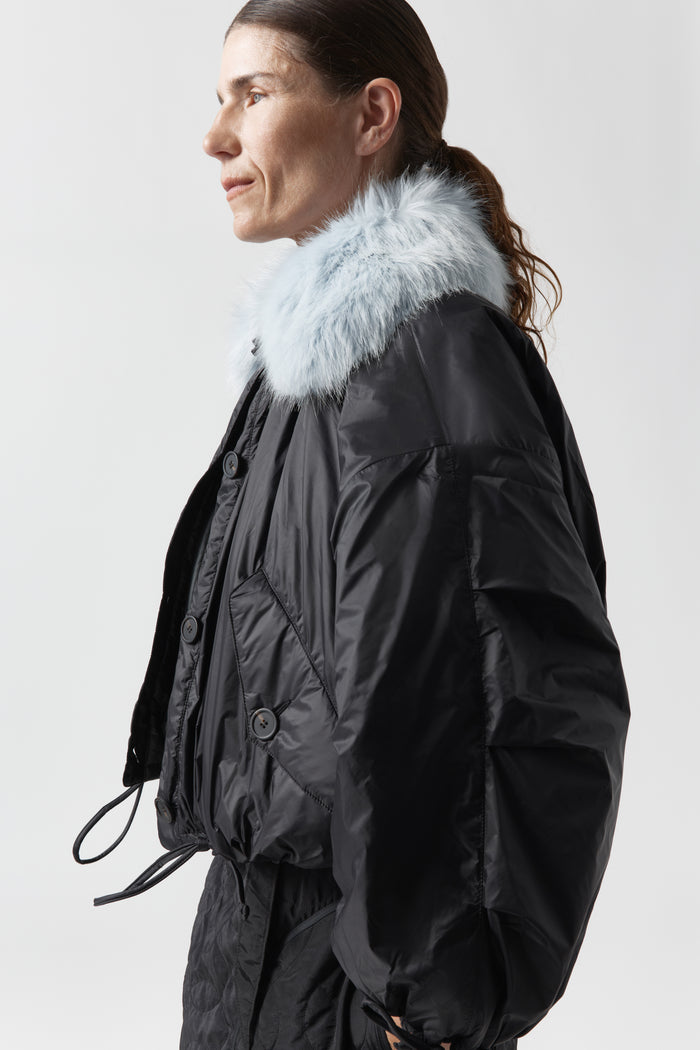 Faux Fur Collar - Sky Blue