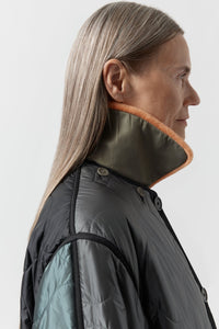 Shearling Collar - Bright Orange