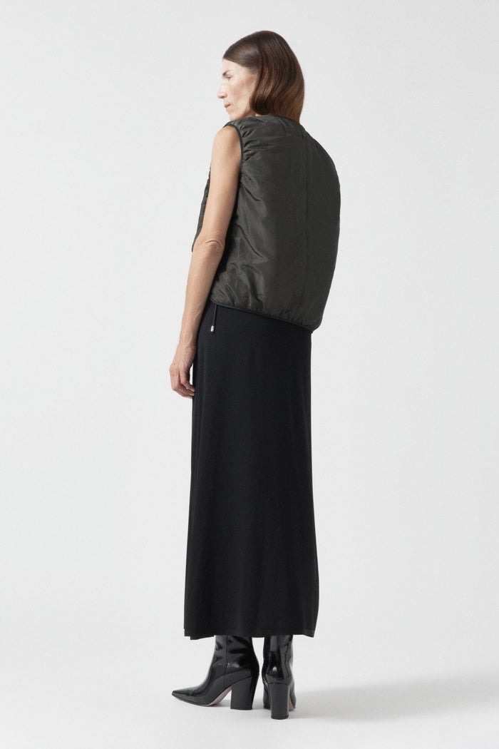 Parachute Silk Nylon Lattice Vest - Olive / Black
