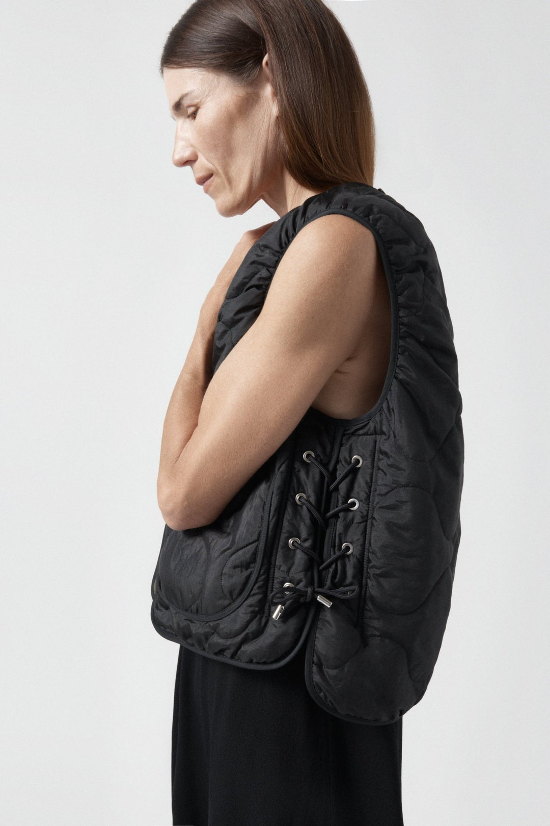 Parachute Silk Nylon Lattice Vest - Olive / Black