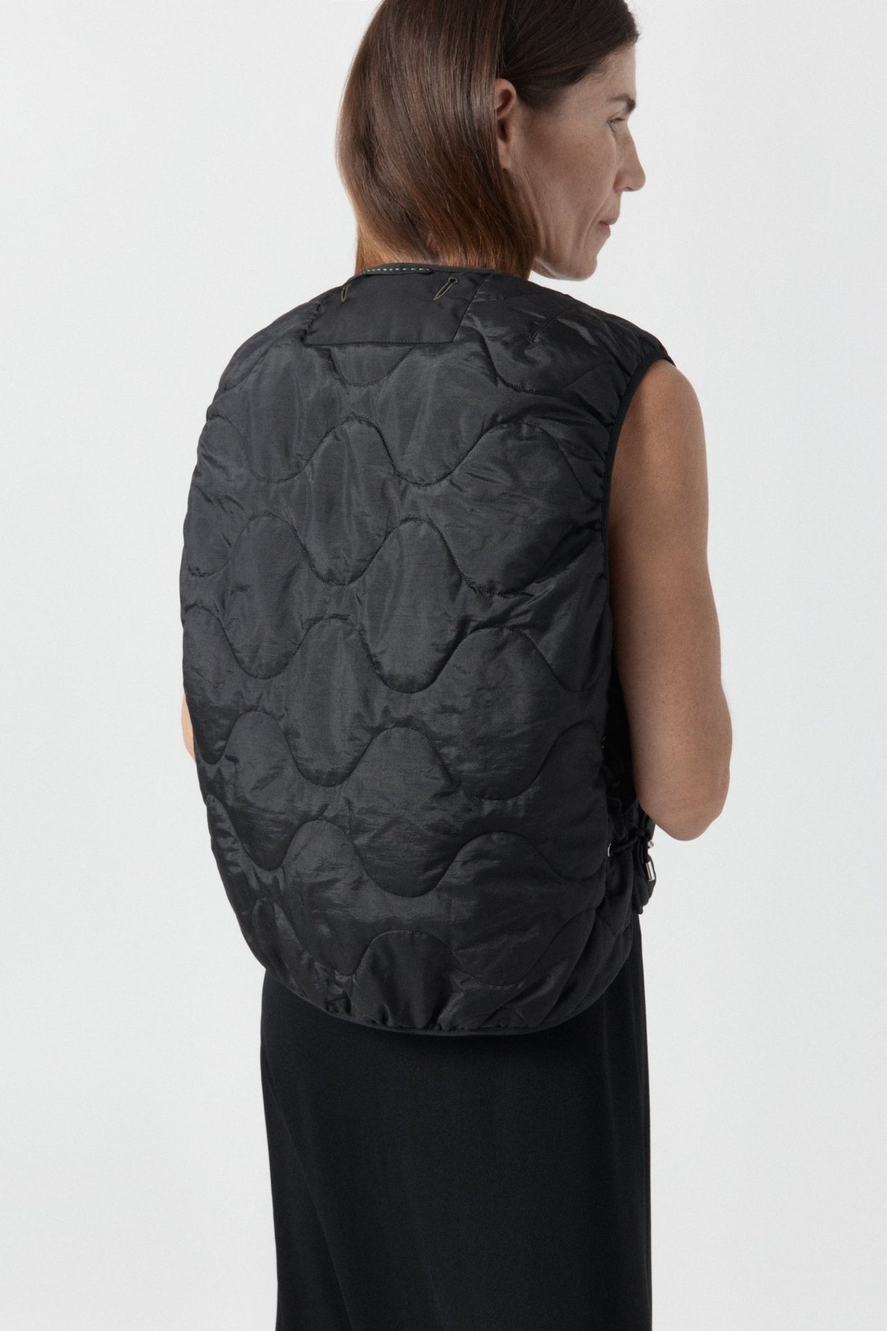 Parachute Silk Nylon Lattice Vest - Olive / Black