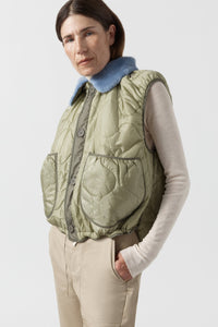 Shearling Collar - Brilliant Blue