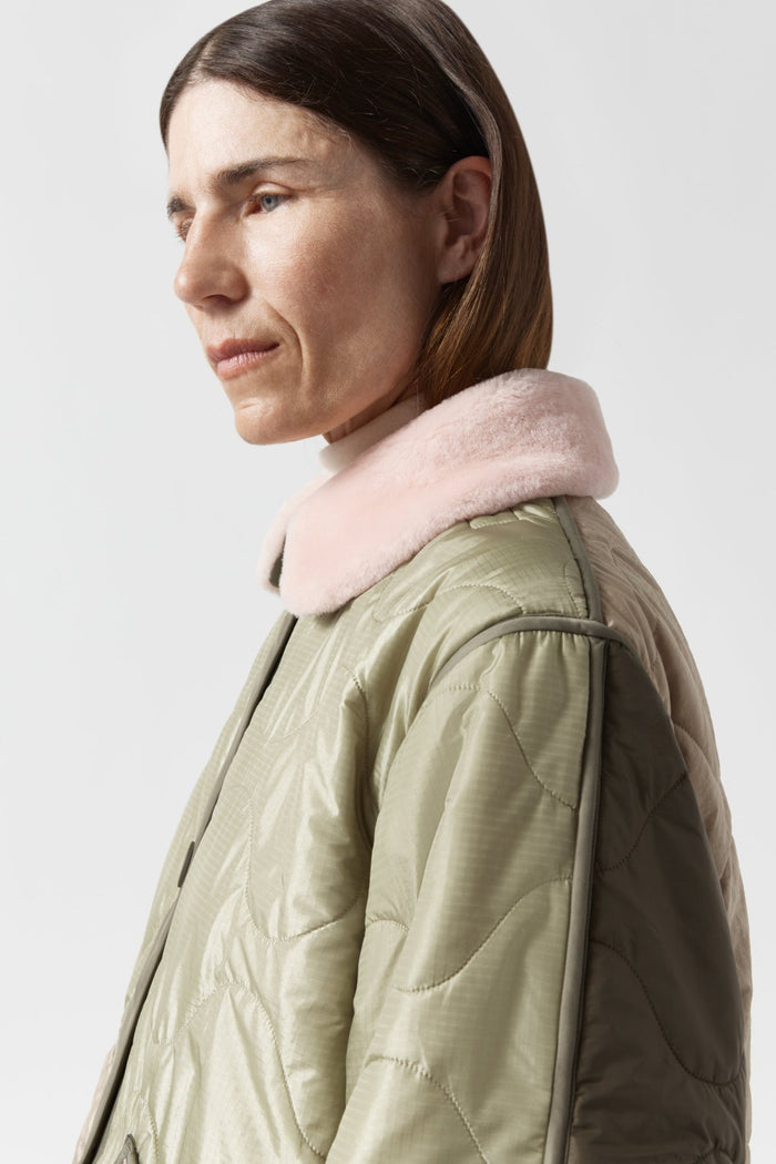 Shearling Collar - Pale Pink Short Hair