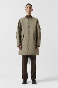 Weatherproof Men's Rain Parka - Pale Olive / Black