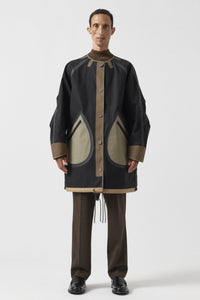 Weatherproof Men's Rain Parka - Pale Olive / Black