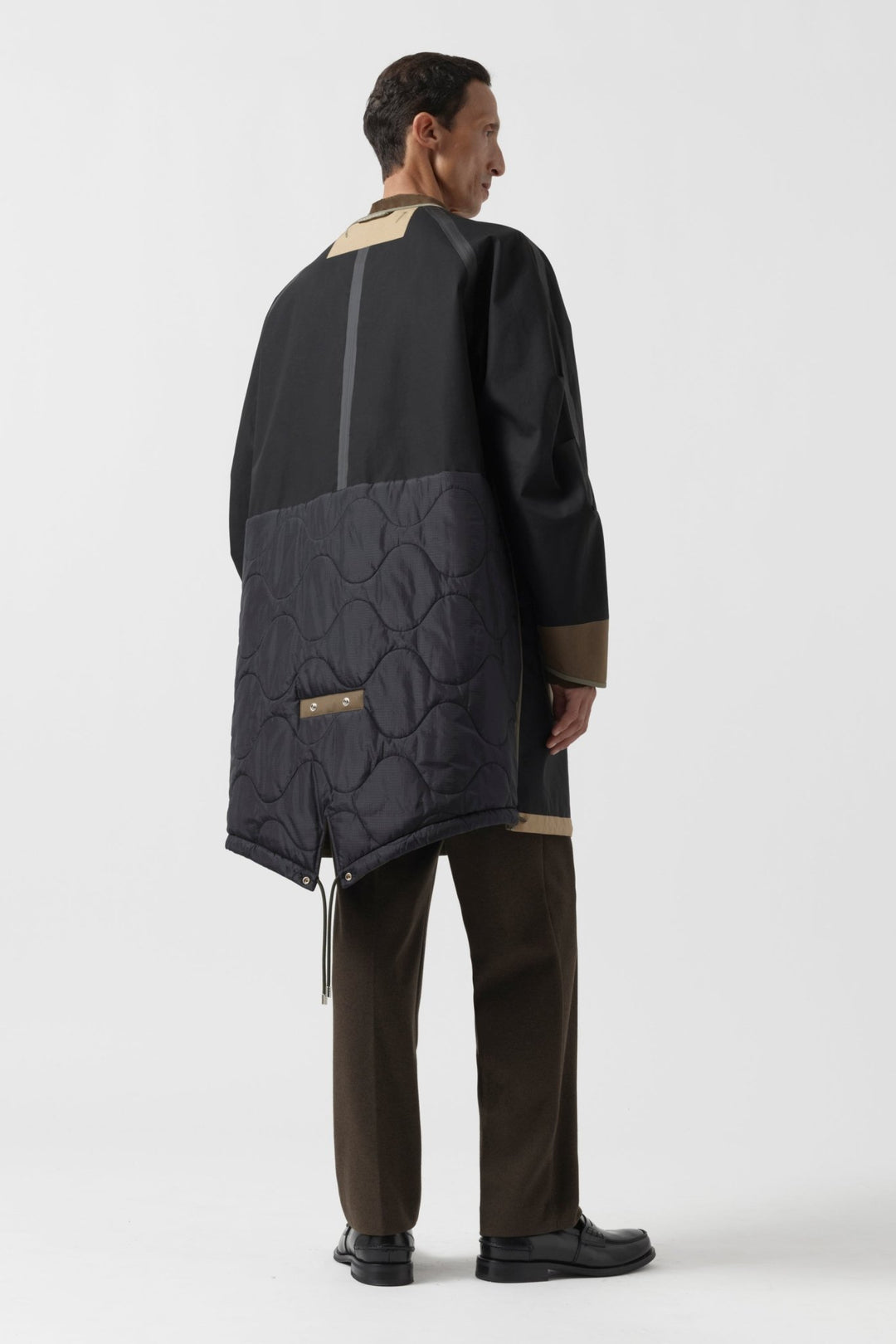 Weatherproof Men's Rain Parka - Pale Olive / Black