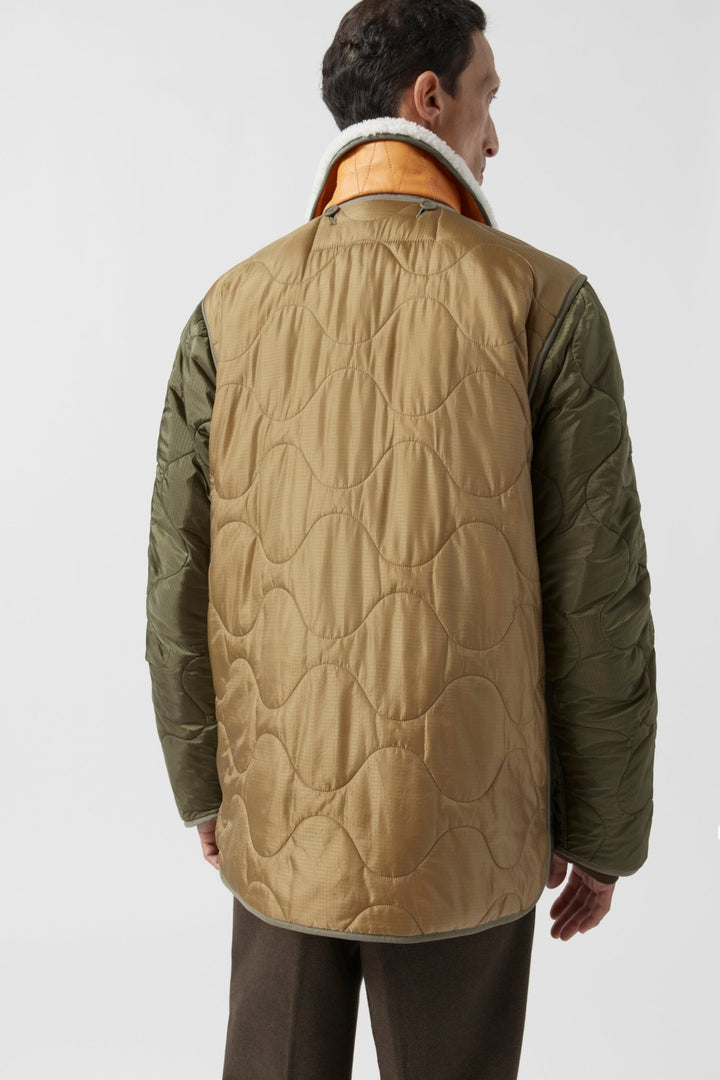 Signature Men's Utility Quilt - Olive & Gold / Gold