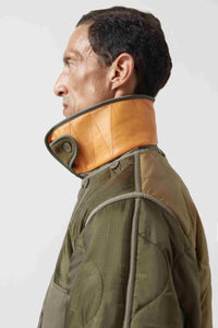Aviator Men's Latch Collar - Natural / Orange