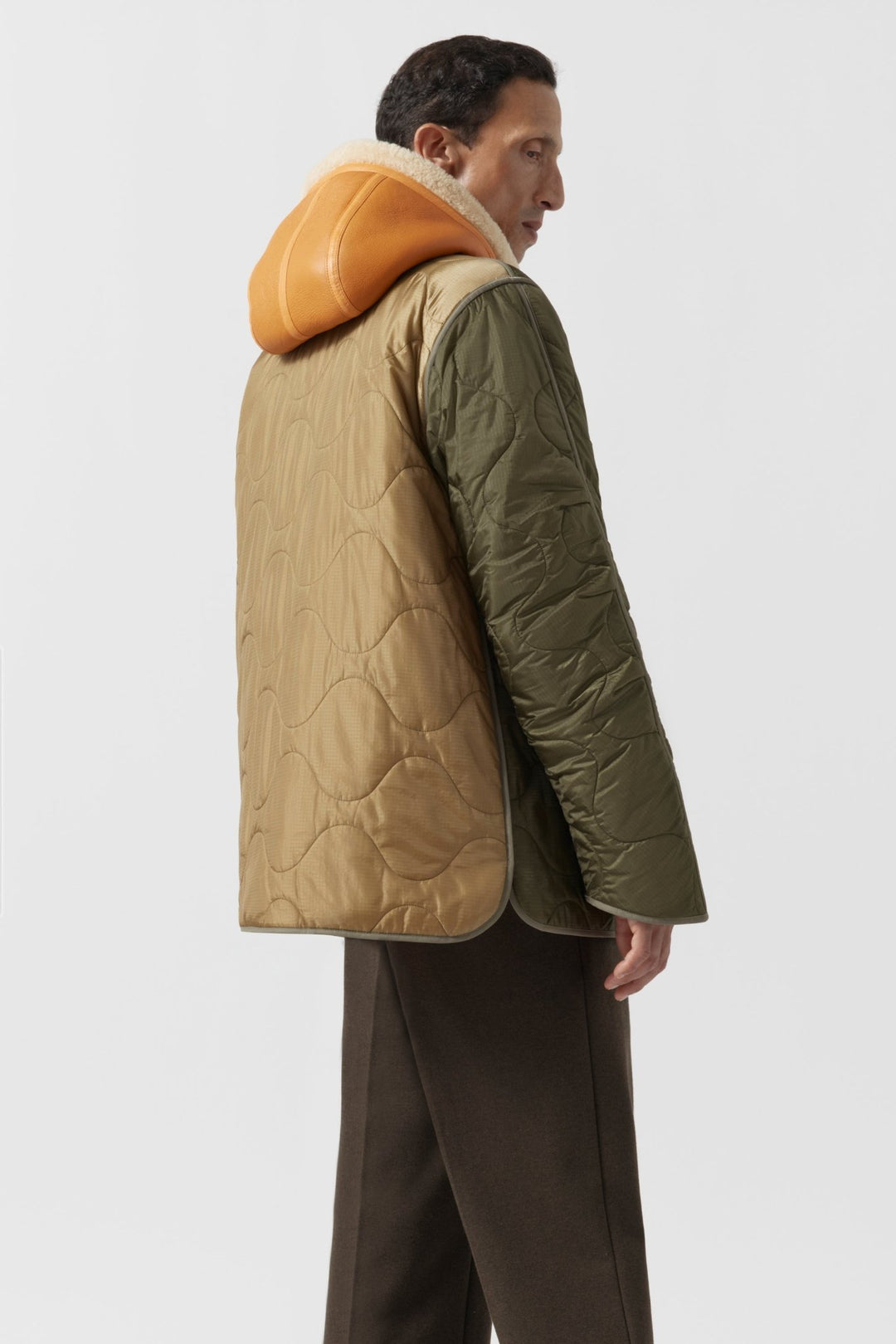 Signature Men's Utility Quilt - Olive & Gold / Gold