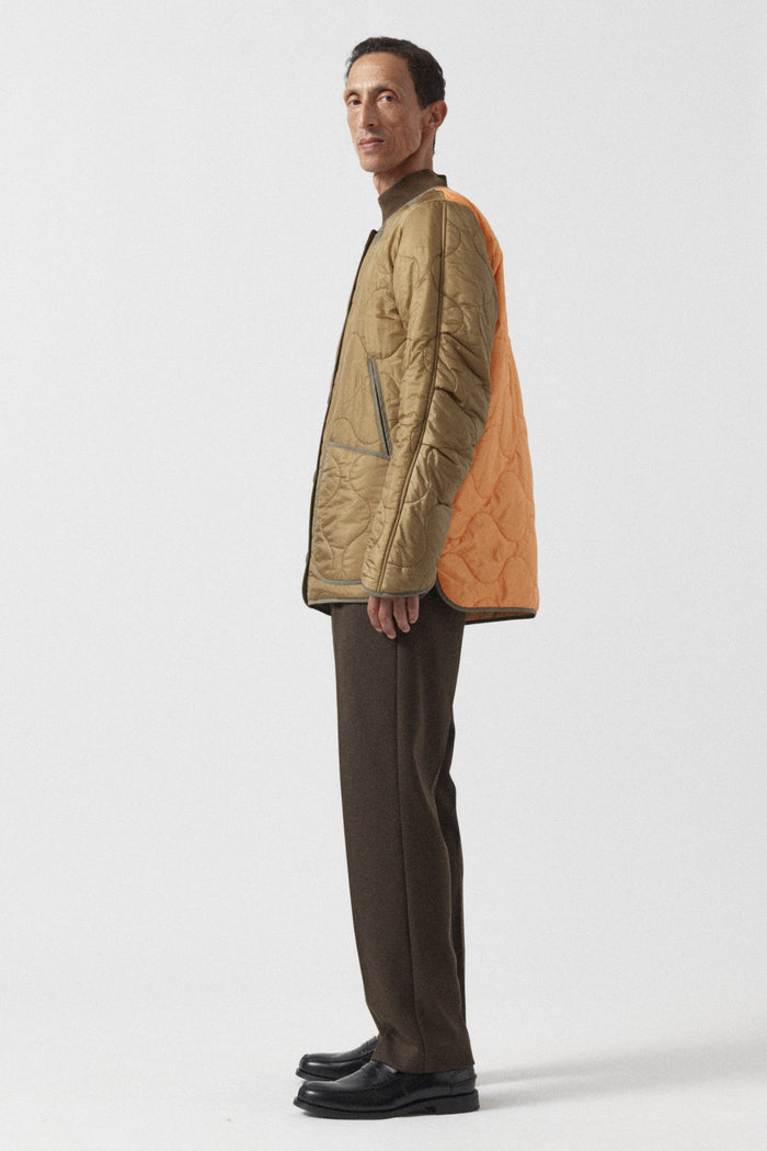 Signature Men's Utility Quilt - Olive & Gold / Gold