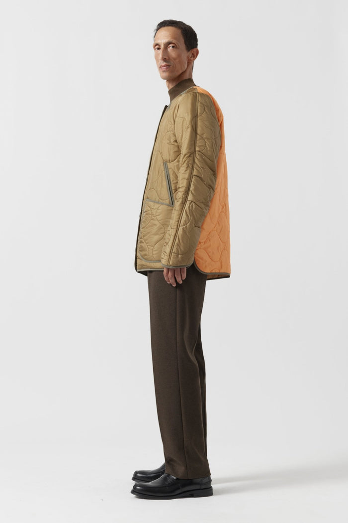 Signature Men's Utility Quilt - Olive & Gold / Gold
