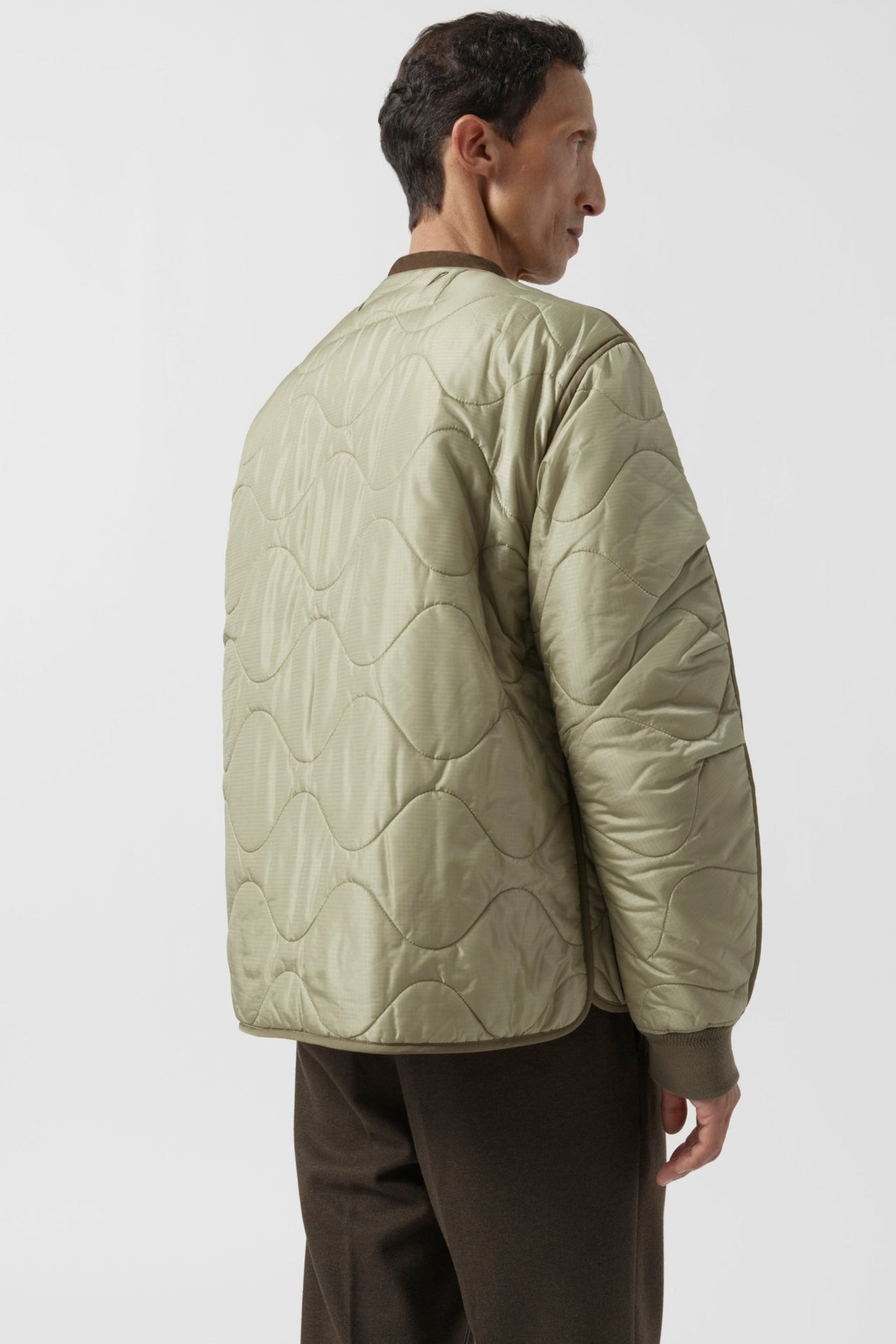 Shareable Quilt Jacket - Pale Sage / Stone