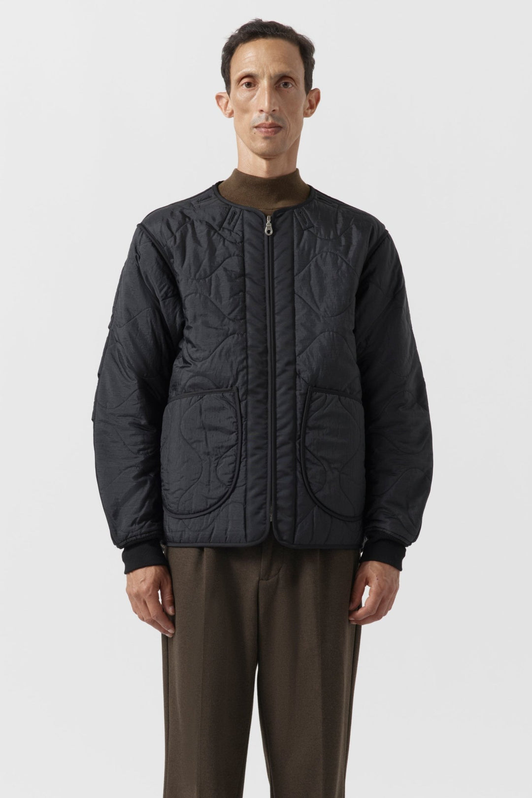 Shareable Quilt Jacket - Black / Dark Olive