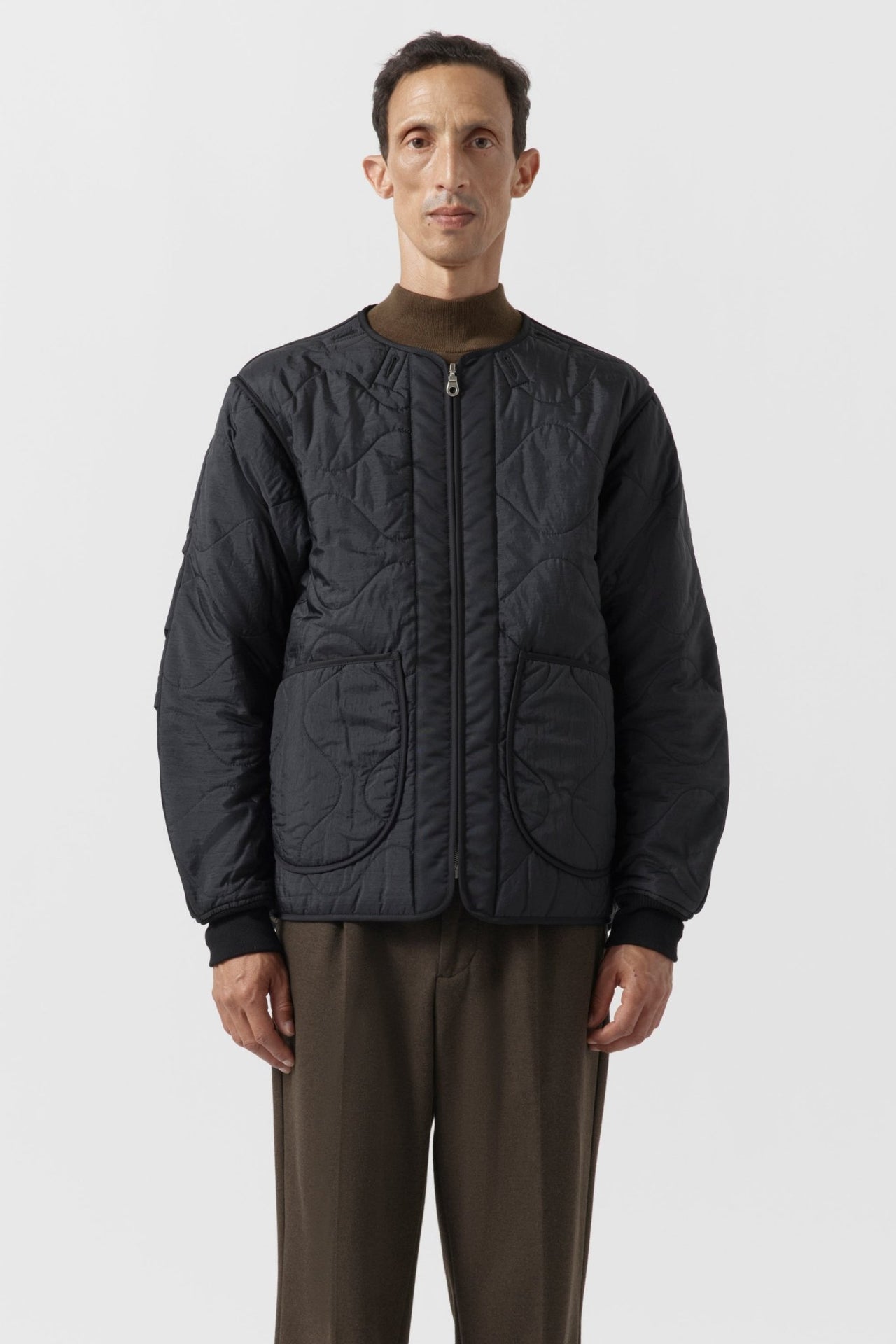 Shareable Quilt Jacket - Black / Dark Olive