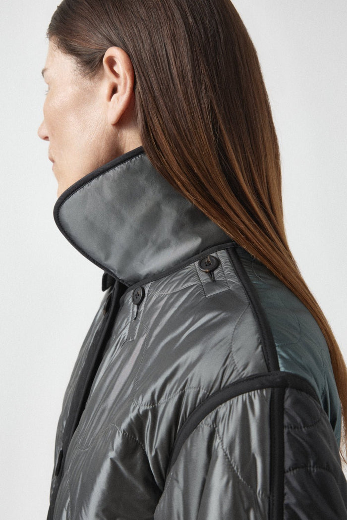 Quilted Collar - Black / Anthracite