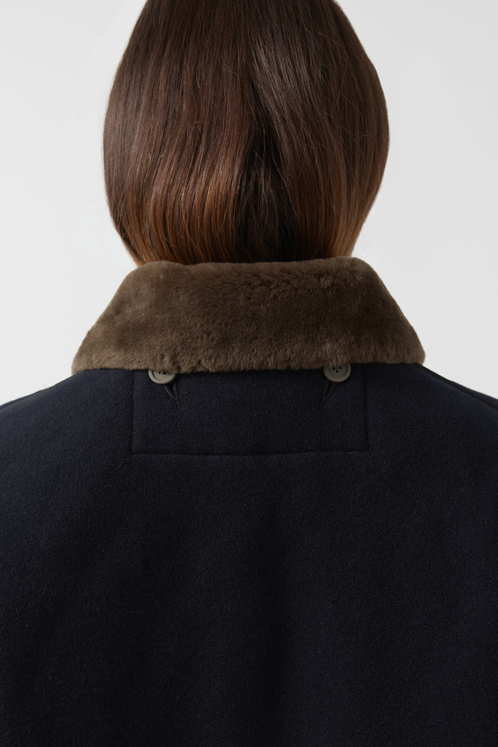 Shearling Collar - Olive