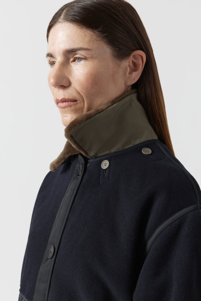 Shearling Collar - Olive