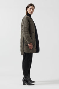 Signature Quilt - Navy / Dark Olive