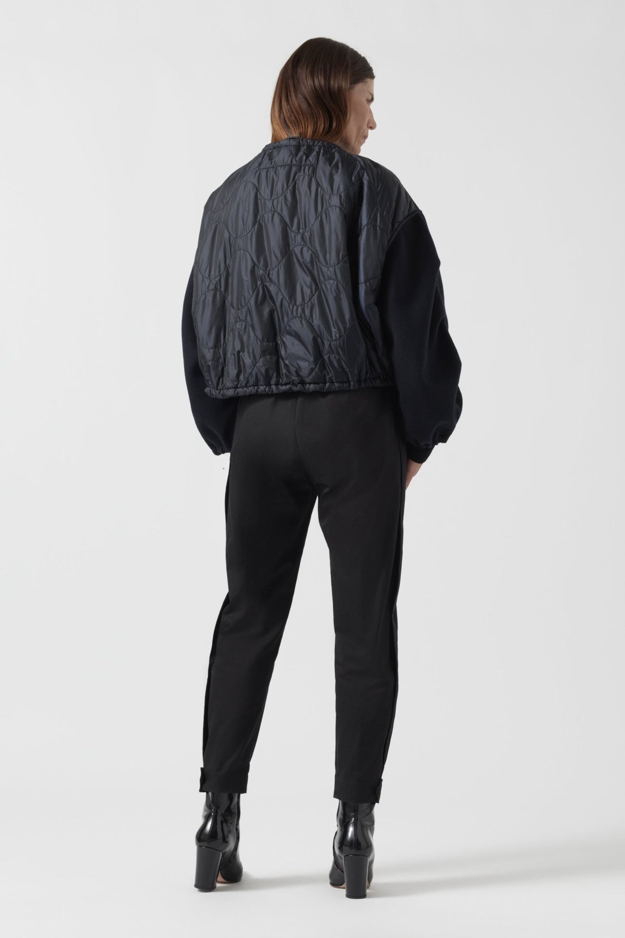 Parachute Wool Cashmere Bomber - Olive / Navy