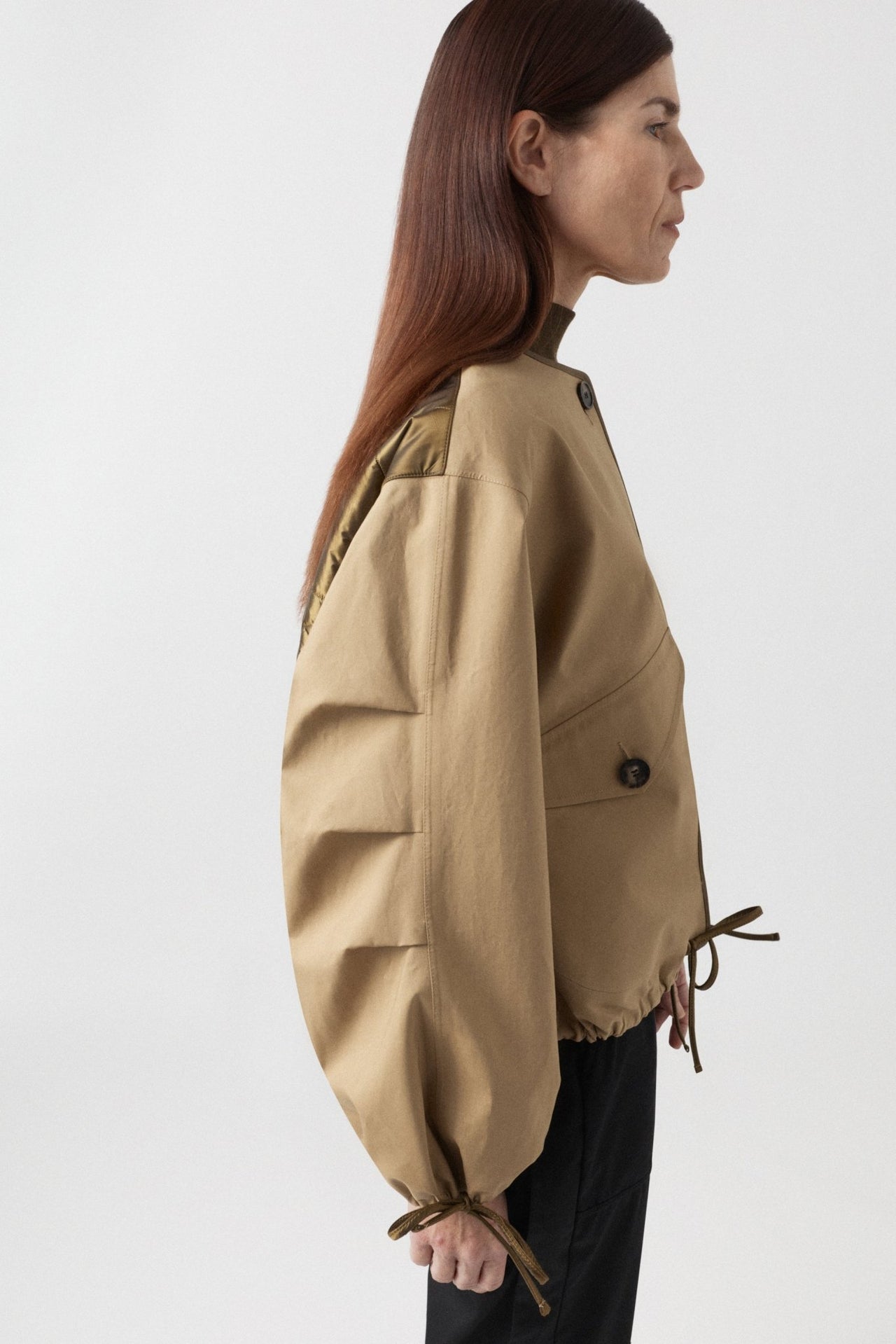 Weatherproof Bonded Rain Bomber - Black / Honey